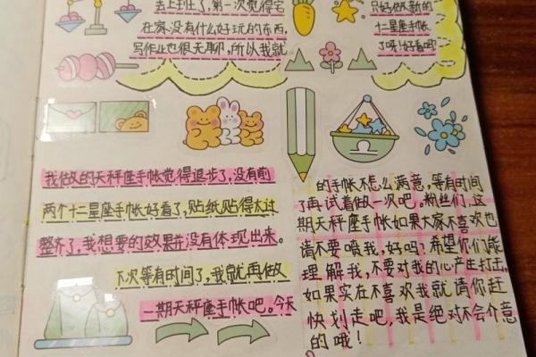 如何用星座贴纸做手帐本子