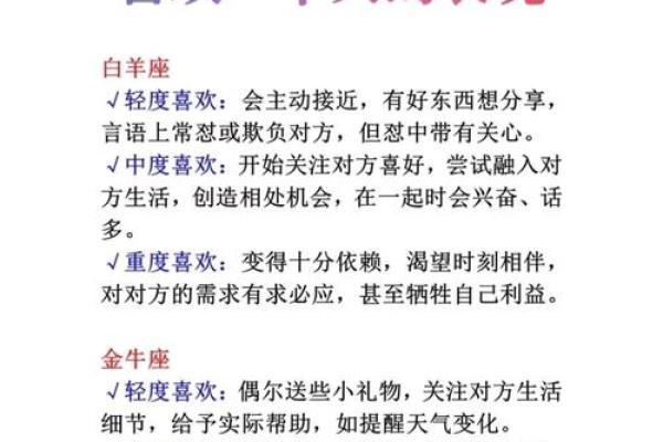 12星座在真正爱上一个人后的表现