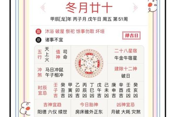 明日黄历吉凶宜忌