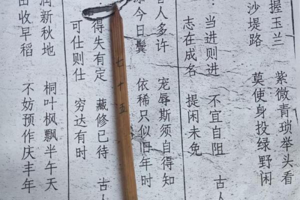 土地公姻缘第75签 土地公灵签7签？