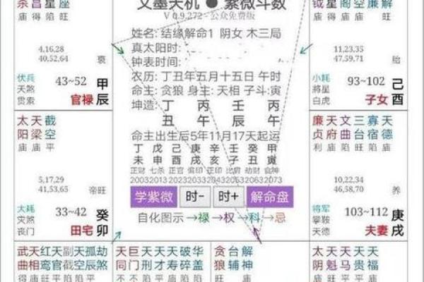 紫薇斗数明星盘